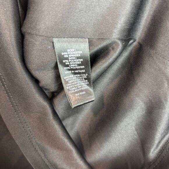 Express Black Cocktail Mini Dress Avant Garde 3D Bow Holiday Sz 4 - Picture 5 of 8